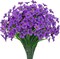 21 Bundles Outdoor Artificial Flowers Fake Silk Flowers Garden Porch Window Box Decoration